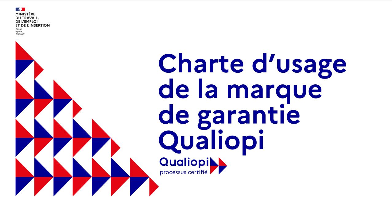 première page du document charte d'usage Qualiopi