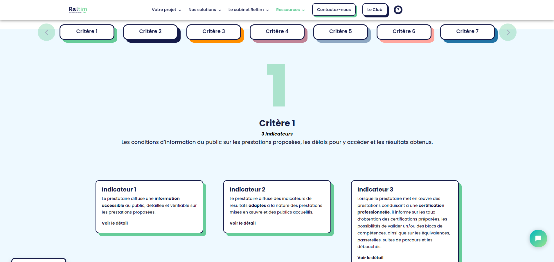 7 critères et 32 indicateurs qualiopi