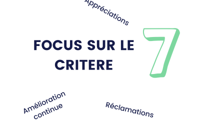Focus sur les indicateurs du critère 7 Qualiopi