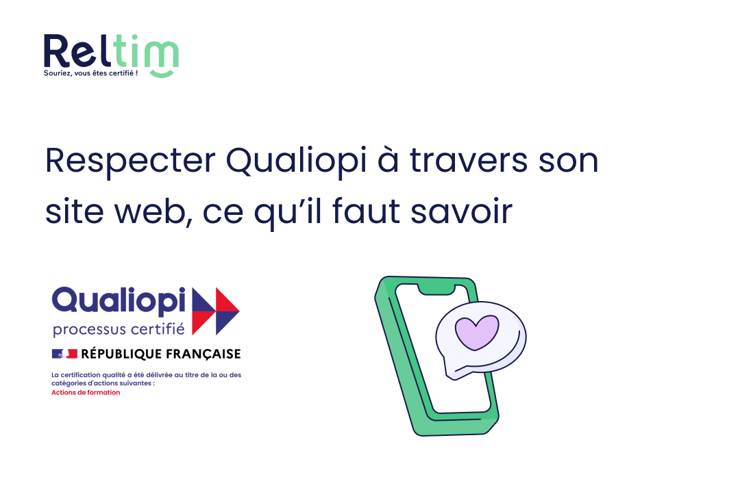 illustration de l'article présentant ce qu'il faut respecter dans Qualiopi avec son site web