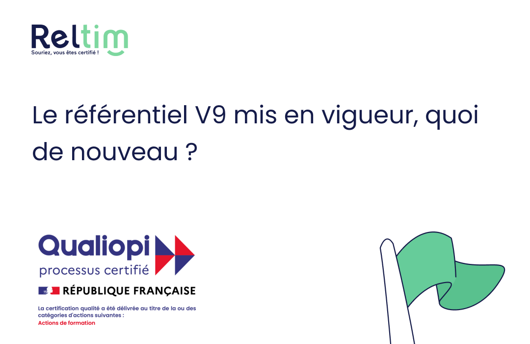 Illu article referentiel qualiopi v9 en vigueur 2024 illustration de l'article Le référentiel V9 mis en vigueur, quoi de nouveau ?