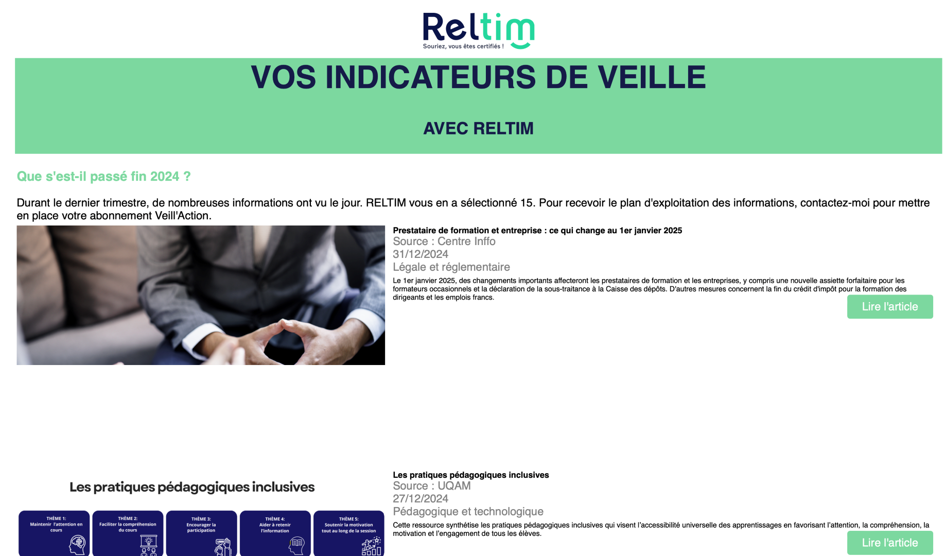capture-veille capture de l'outil de veille reltim